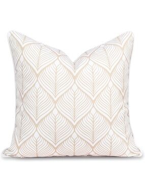 Hofdeco Premium Coastal Patio Indoor Outdoor Throw Pillow Cover Only, 20"x20